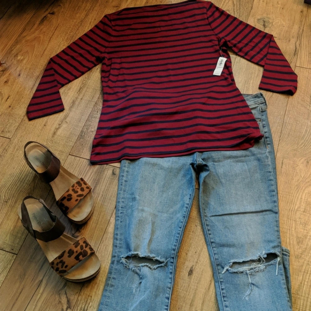 Old Navy Boat Neck Blouse